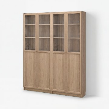 ИКЕА Комбинация стеллажей drz panel BILLY БИЛЛИ / OXBERG ОКСБЕРГ, 495.818.13 - Home Club