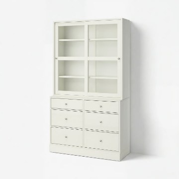 ИКЕА Комбинация со стеклянными дверями HAVSTA ХАВСТА, 495.974.61 - Home Club