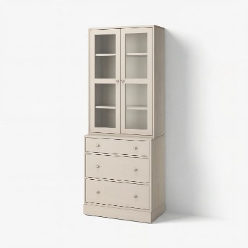 ИКЕА Комбинация со стеклянными дверями HAVSTA ХАВСТА, 295.974.62 - Home Club