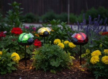 Garden Line Солнечная Лампа Funny Pszczoła 7,5 x 6 x 14 Cm Теплый Белый, SOL5691 - Home Club