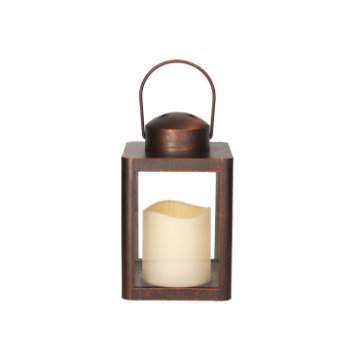 Chomik Фонарик Со Светодиодной Свечкой 10 x 10 x 17 См, Черный, LED9862 - Home Club