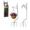 Garden Line Стійка для рослин 122 см, різні візерунки, чорна, PERG-N5523 - Home Club, зображення 2