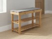 BackHome Living Бамбукова Лавка З Місцем Для Взуття 70 × 28 × 45 См, LOF8711 - Home Club