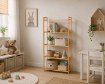 BackHome Living 5-Ярусна Бамбукова Стійка 68 x 25 x 128 См, LOF8735 - Home Club, зображення 6