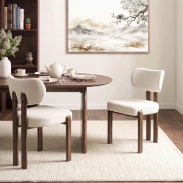 Mebel Elite Стілець Grenada, горіх/кремовий букле, ME.GRENADA/KR/O/TB/K - Home Club