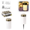 Chomik Солярна Свічка Led 2-в-1 З Ефектом Полум'я 7,2 x 7,2 x 12,2 См, Тепло-Білий, SOL4781 - Home Club