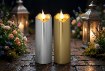 Chomik Свеча Led 5 x 15,5 см, золотая / серебряная, LED5505 - Home Club