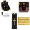 Chomik Свічка Led 5 × 15,5 См, Чорна З Золотим Хрестом, LED5475 - Home Club, зображення 2