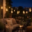 Garden Line Солярна Гірлянда Для Саду, Довжина 2 + 1,8 М, Hemma, 10 Світодіодів, Тепло-Білий, Велика Лампа, SOL3606 - Home Club, Зображення 3