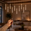 Chomik Набор из 10 подвесных свечей Led с палочкой 1,5 x 15,5 см, LED9452 - Home Club, изображение 2