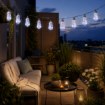 Garden Line Солнечная гирлянда для сада, длина 2 + 1,8 м, Felisi, 10 светодиодов, опаловый холодный белый цвет., SOL3552 - Home Club, изображение 4