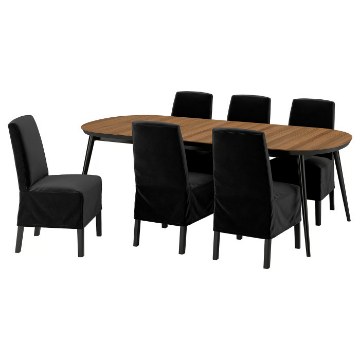 ІКЕА Стіл і 6 стільців TJÄRKIL / BERGMUND БЕРГМУНД, 696.300.68 - Home Club