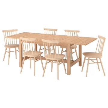 ИКЕА Стол и 6 стульев KARSKÄR / HÖGVED, 096.290.77 - Home Club