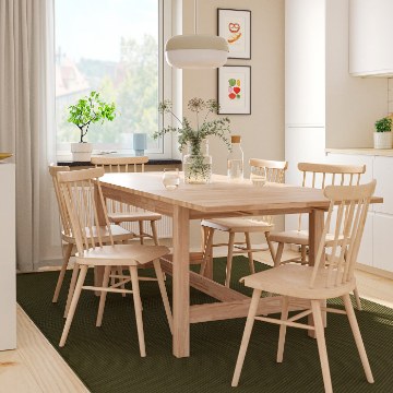 ИКЕА Стол и 6 стульев KARSKÄR / HÖGVED, 096.290.77 - Home Club