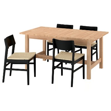 ИКЕА Стол и 4 стула KARSKÄR / SKANSNÄS, 596.290.46 - Home Club