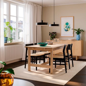 ИКЕА Стол и 4 стула KARSKÄR / SKANSNÄS, 596.290.46 - Home Club