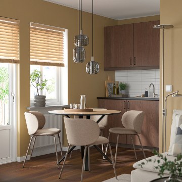 ІКЕА Стіл і 4 стільці NORRMJÖLE / KRYLBO, 496.345.62 - Home Club