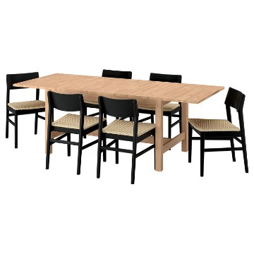 ИКЕА Стол и 6 стульев KARSKÄR / SKANSNÄS, 496.290.75 - Home Club