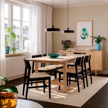 ИКЕА Стол и 6 стульев KARSKÄR / SKANSNÄS, 496.290.75 - Home Club