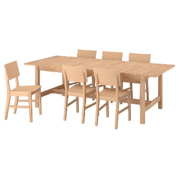 ИКЕА Стол и 6 стульев KARSKÄR, 296.290.81 - Home Club
