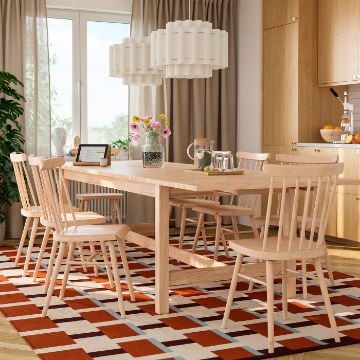 ИКЕА Стол и 8 стульев KARSKÄR / HÖGVED, 796.290.93 - Home Club
