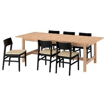 ИКЕА Стол и 6 стульев KARSKÄR / SKANSNÄS, 396.290.85 - Home Club