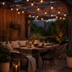 Garden Line Садовая гирлянда 230 В, длина 3 + 7 м, 10 светодиодов, теплый белый свет, SOL1236 - Home Club, изображение 3
