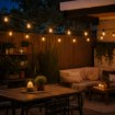 Garden Line Садовая гирлянда 230 В, длина 3 + 7 м, 10 светодиодов, теплый белый свет, SOL1236 - Home Club, изображение 4