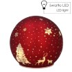 Chomik Скляна Гірлянда - Червона Для Ялинки Led 12 x 11 См, BOZ1853 - Home Club, зображення 7