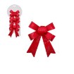Chomik Набір із 3-х різдвяних кокард, червоні, 9 × 10 см, KOK8209 - Home Club