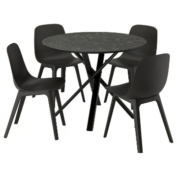 ІКЕА Стіл і 4 стільці NORRMJÖLE / ODGER ОДГЕР, 896.344.90 - Home Club