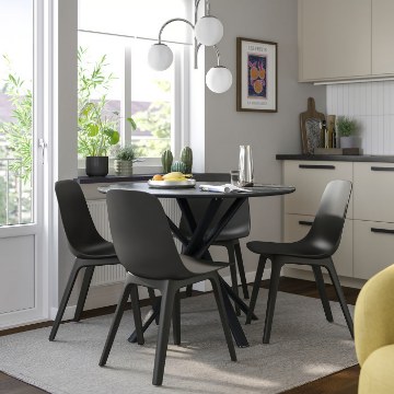 ІКЕА Стіл і 4 стільці NORRMJÖLE / ODGER ОДГЕР, 896.344.90 - Home Club