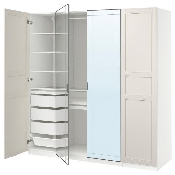 ИКЕА Комбинация шкафов PAX ПАКС / KAMMARTORP / FLISBERGET ФЛИСБЕРГЕТ, 496.255.67 - Home Club