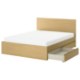 ИКЕА Рама кровати с 2 контейнерами STORKLINTA, 796.285.12 - Home Club