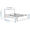 ІКЕА Рама ліжка з 4 контейнерами STORKLINTA, 196.308.53 - Home Club, зображення 7