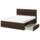 ИКЕА Рама кровати с 4 контейнерами STORKLINTA, 196.289.92 - Home Club