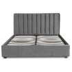 Mebel Elite Ліжко 120x200 Mari, велюрове, сіре, ME.MARI/120/CP/V/LOZZPOJ - Home Club, зображення 3