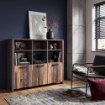 Forte Стелаж 136 см Clif Old — Wood Vintage/Темно-сірий бетон, CLFR331-C546 - Home Club