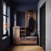 Forte Передпокій 132 см Clif Old – Wood Vintage/Бетон темно-сірий, CLFD02L-C546 - Home Club