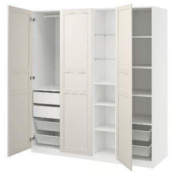 ИКЕА Комбинация шкафов PAX ПАКС / FLISBERGET ФЛИСБЕРГЕТ, 496.261.14 - Home Club