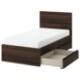 ИКЕА Рама кровати с 2 контейнерами STORKLINTA, 496.308.61 - Home Club