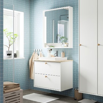 ІКЕА Умивальник і шафа з висувними ящиками HAVBÄCK / ORRSJÖN, 996.293.70 - Home Club