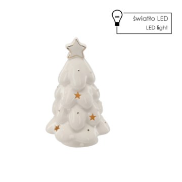 Chomik Фигурка Рождественская - Керамическая Елка 12 X 11,9 X 20,9 См Led, GOT1209 - Home Club