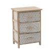 Chomik Комод С 3 Тканевыми Ящиками 40 x 29 x 58 См, PHO0751 - Home Club