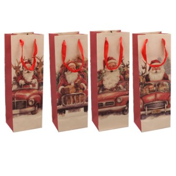 Chomik Скорочена Сумка На Вино «Міколай» 36 x 12 x 10 См, BAG0627 - Home Club