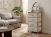 Chomik Комод С 4 Тканевыми Ящиками 40 x 29 x 73 См, PHO0768 - Home Club, изображение 7