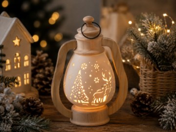 Chomik Фигурка Божонар. - Керамический Фонарь 17,3 X 11,2 X 23,5 См Led, GOT1322 - Home Club
