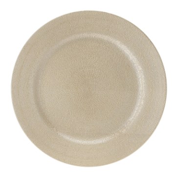 Chomik Кругла Підставка 33 x 33 x 1,5 См З Дрібними Жолбами Золота, VEN7748 - Home Club