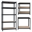 Kontrasto Hd5000/150 Металлическая стеллаж 180x90x40, чёрный, Meb000635 - Home Club, изображение 2