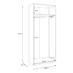 Forte Шкаф для одежды, PNPS927-Q170 - Home Club, изображение 12